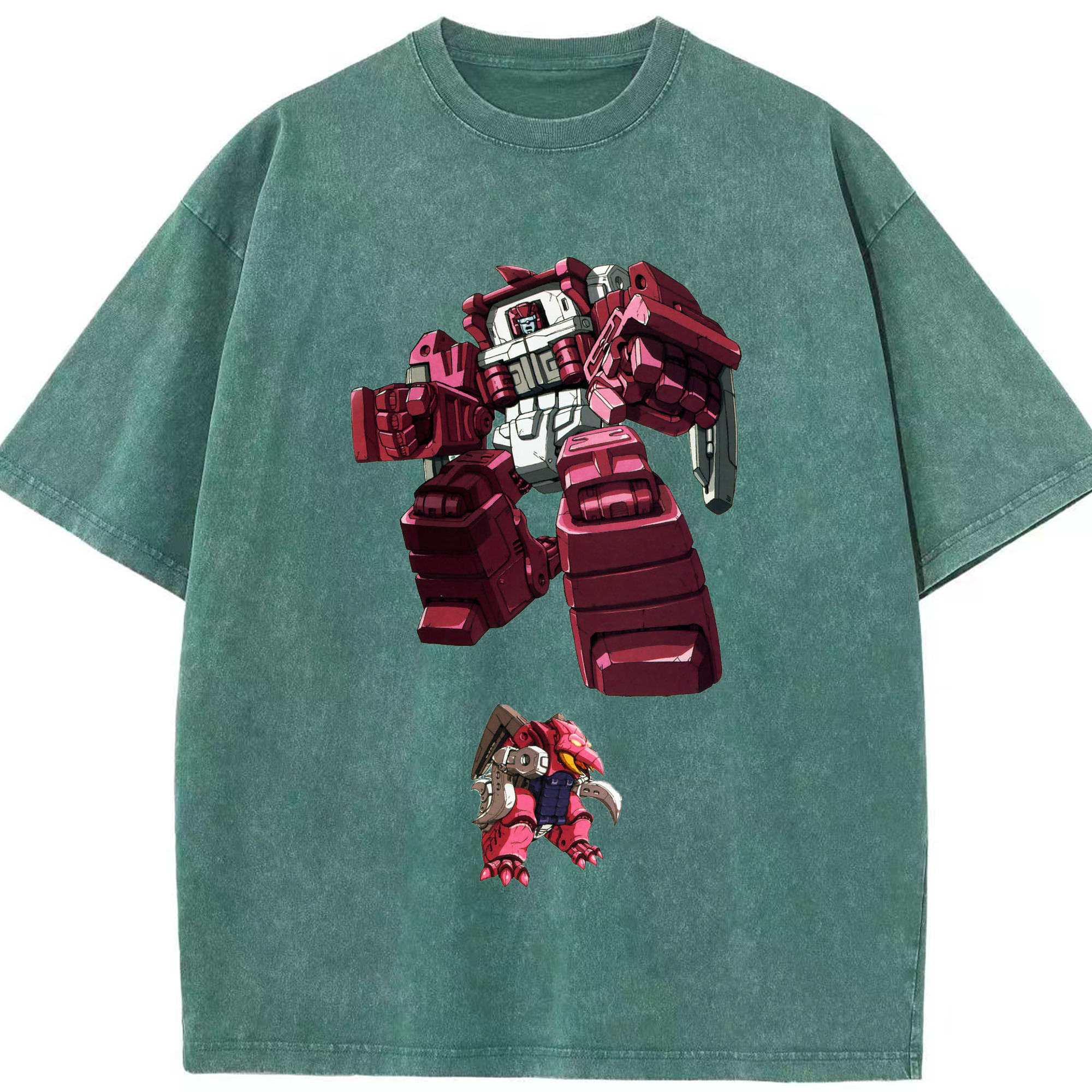 （画像用）  綿100% ヴィンテージ風 半袖Tシャツ（フロントプリント）